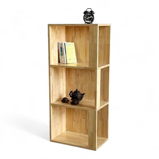 Kệ Sách 3 Tầng Gỗ Cao Su KS68264