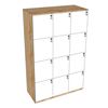 Tủ Locker 12 ngăn khóa số 100x45x160cm gỗ cao su THSL008