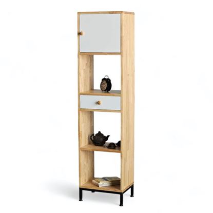 Kệ trang trí 40x30x160cm gỗ cao su KS68264