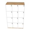 Tủ Locker 12 ngăn khóa số 100x45x160cm gỗ cao su THSL008