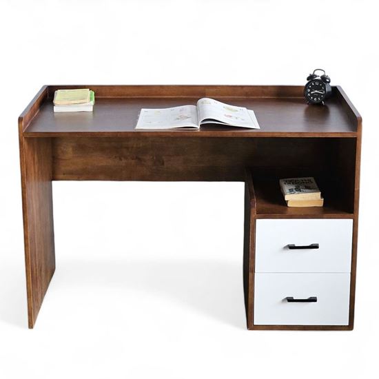 Bàn làm việc có hộc tủ 120x60cm gỗ cao su BD68127