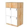 Tủ Locker 4 ngăn khóa số 60x45x95cm gỗ cao su THSL002
