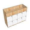 Tủ Locker 8 ngăn khóa số 120x45x75cm gỗ cao su THSL004