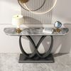 Picture of Bàn console 120x30x85cm mặt đá ceramic chân sắt CST087