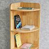Kệ góc tường có ngăn tủ 35x35x160cm gỗ cao su KGT68030