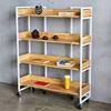Kệ sách 4 tầng di động 100x30x120cm gỗ cao su KS68262