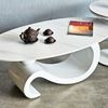 Bàn sofa hình Ellipe mặt đá ceramic chân sắt TT68305