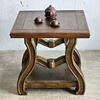 Bàn sofa vuông  giả cổ 65x65x63cm gỗ thông TT68306