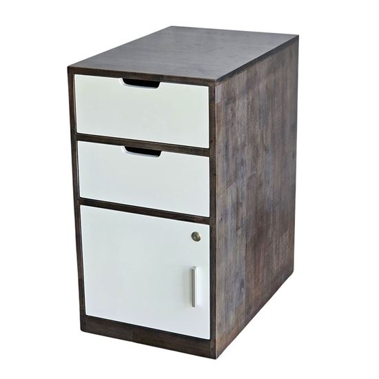 Tủ phụ bàn làm việc 40x60x73cm gỗ cao su TCN68052