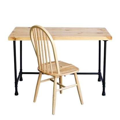 Combo bàn làm việc gỗ thông và 1 ghế Windor gỗ CB68205