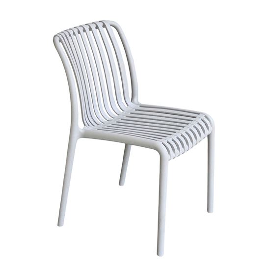 Ghế cafe nhựa đúc xẻ rãnh ST3045